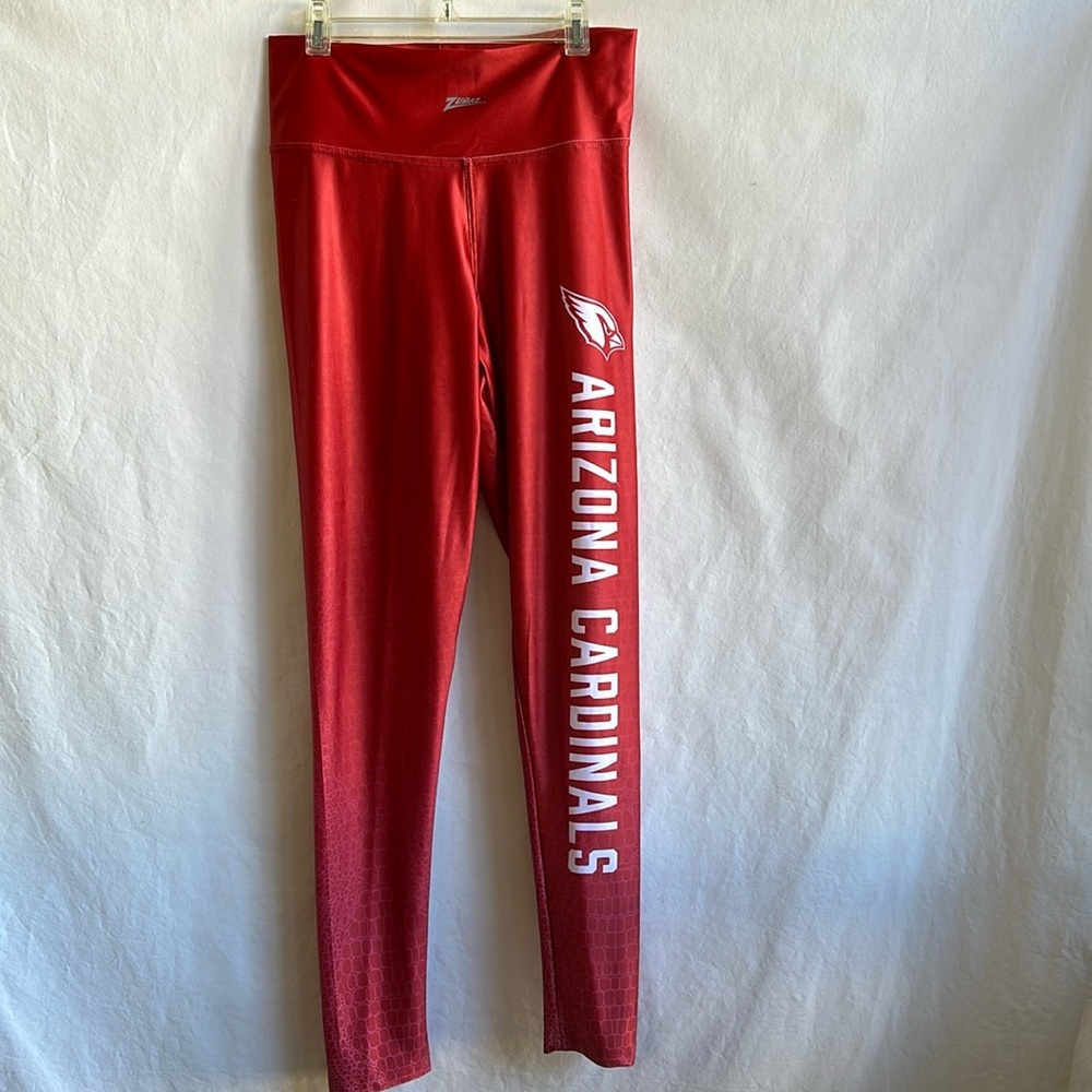 NFL Team Apparel Zubaz red Arizona Cardinals leggings, size L - Picture 1 of 9